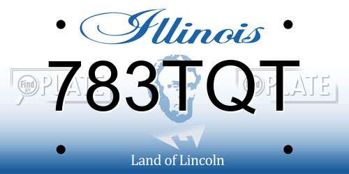 783TQT Illinois License Plate
