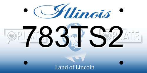 783TS2 Illinois License Plate