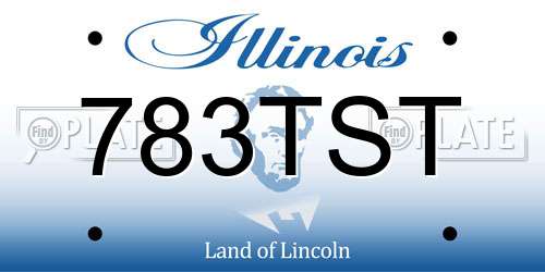 783TST Illinois License Plate