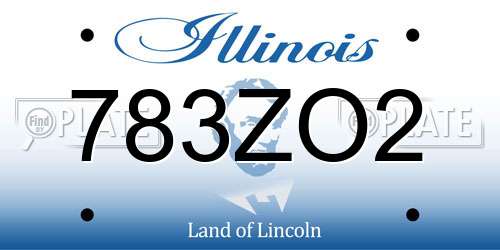 783ZO2 Illinois License Plate