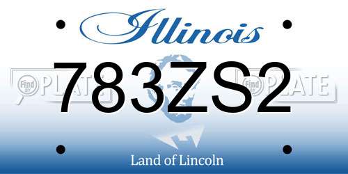 783ZS2 Illinois License Plate
