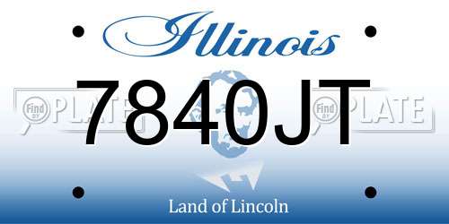 7840JT Illinois License Plate