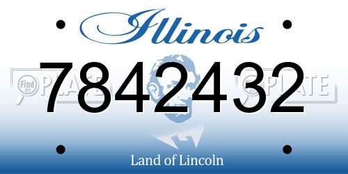 7842432 Illinois License Plate