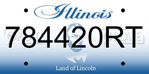 784420RT Illinois License Plate