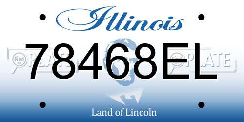 78468EL Illinois License Plate