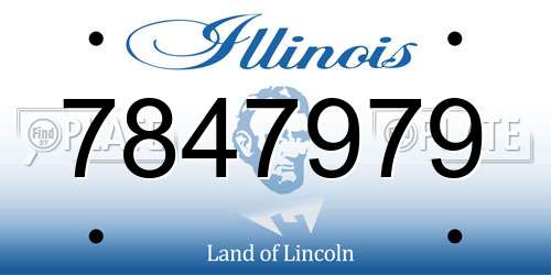 7847979 Illinois License Plate
