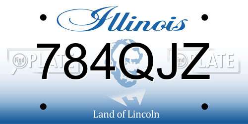 784QJZ Illinois License Plate