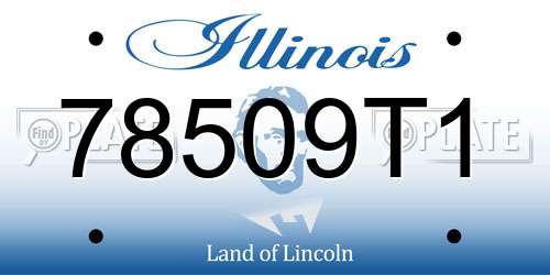 78509T1 Illinois License Plate