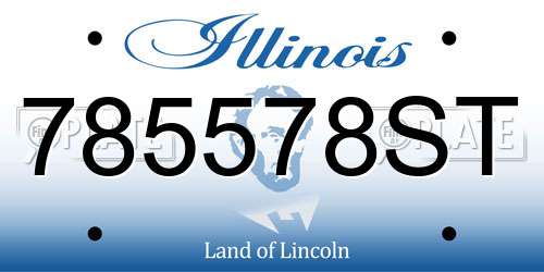 785578ST Illinois License Plate