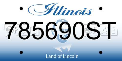 785690ST Illinois License Plate
