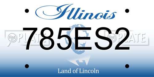 785ES2 Illinois License Plate