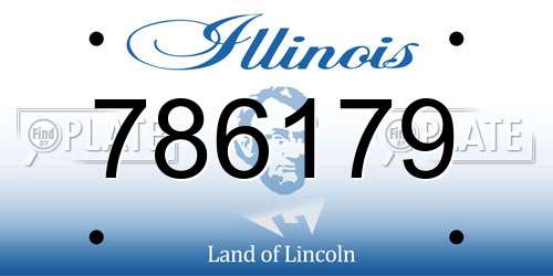 786179 Illinois License Plate