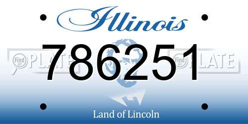 786251 Illinois License Plate