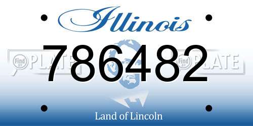 786482 Illinois License Plate