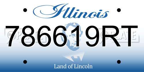 786619RT Illinois License Plate