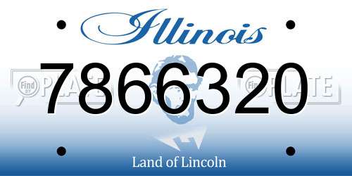 7866320 Illinois License Plate