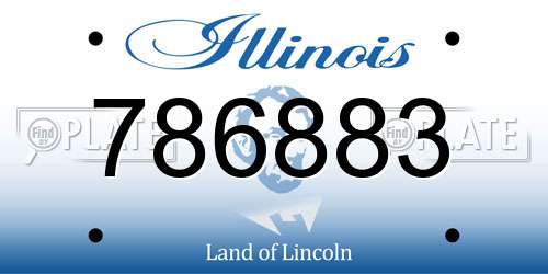 786883 Illinois License Plate