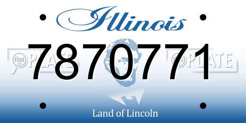 7870771 Illinois License Plate