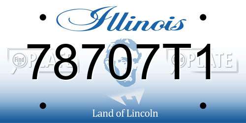 78707T1 Illinois License Plate