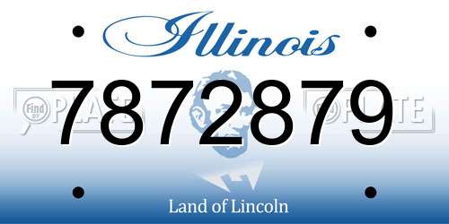 7872879 Illinois License Plate