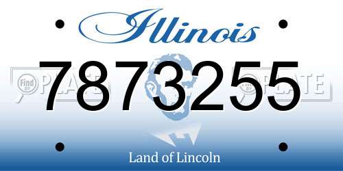 7873255 Illinois License Plate