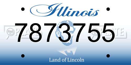7873755 Illinois License Plate