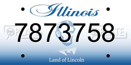 7873758 Illinois License Plate