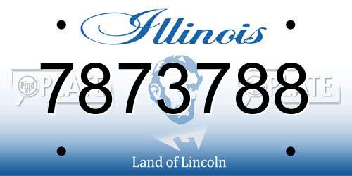 7873788 Illinois License Plate