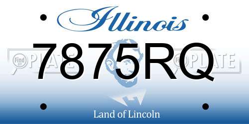 7875RQ Illinois License Plate