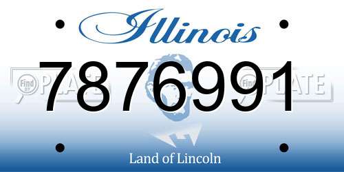 7876991 Illinois License Plate