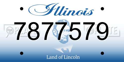 7877579 Illinois License Plate