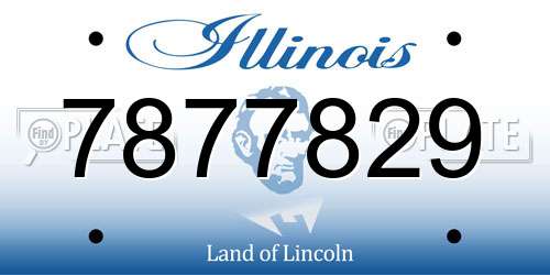 7877829 Illinois License Plate