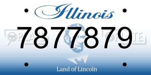 7877879 Illinois License Plate