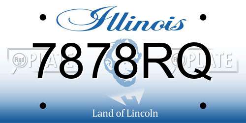 7878RQ Illinois License Plate