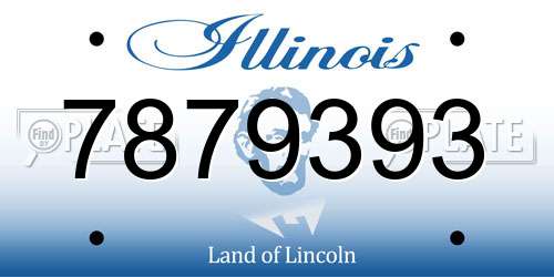 7879393 Illinois License Plate