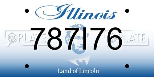 787I76 Illinois License Plate