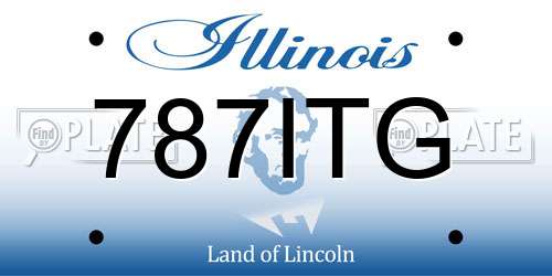 787ITG Illinois License Plate