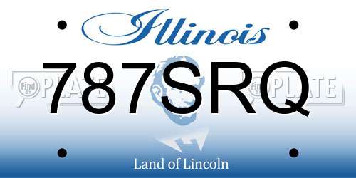 787SRQ Illinois License Plate