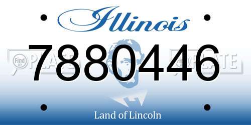 7880446 Illinois License Plate
