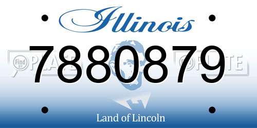 7880879 Illinois License Plate