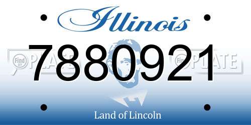 7880921 Illinois License Plate