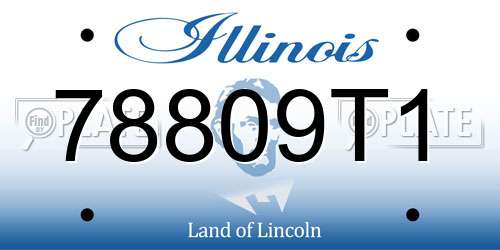 78809T1 Illinois License Plate