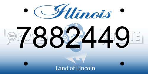 7882449 Illinois License Plate