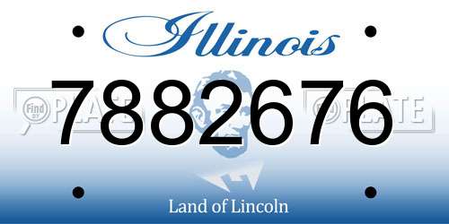 7882676 Illinois License Plate