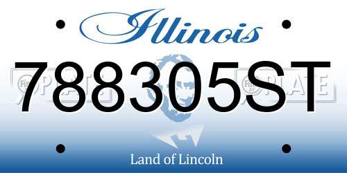 788305ST Illinois License Plate