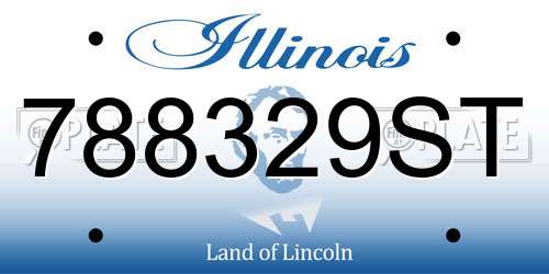 788329ST Illinois License Plate