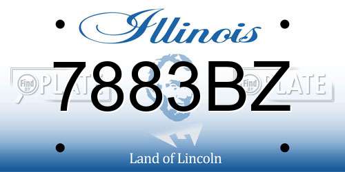 7883BZ Illinois License Plate