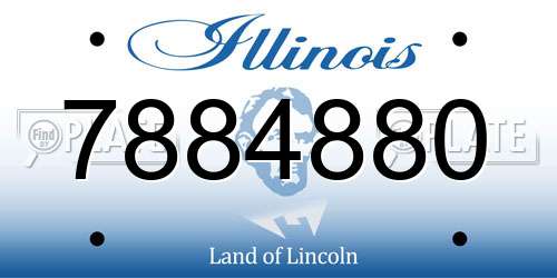 7884880 Illinois License Plate