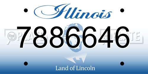 7886646 Illinois License Plate