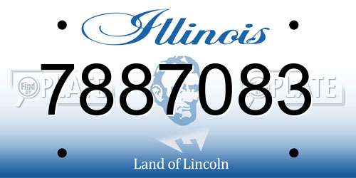 7887083 Illinois License Plate